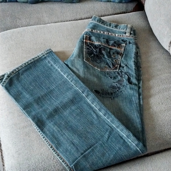 French connection  FCUK EMBROIDERED jeans - Picture 2 of 7